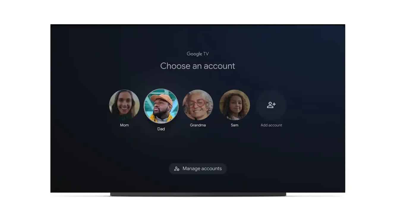 Google TV: un nuovo aggiornamento introduce i profili thumbnail