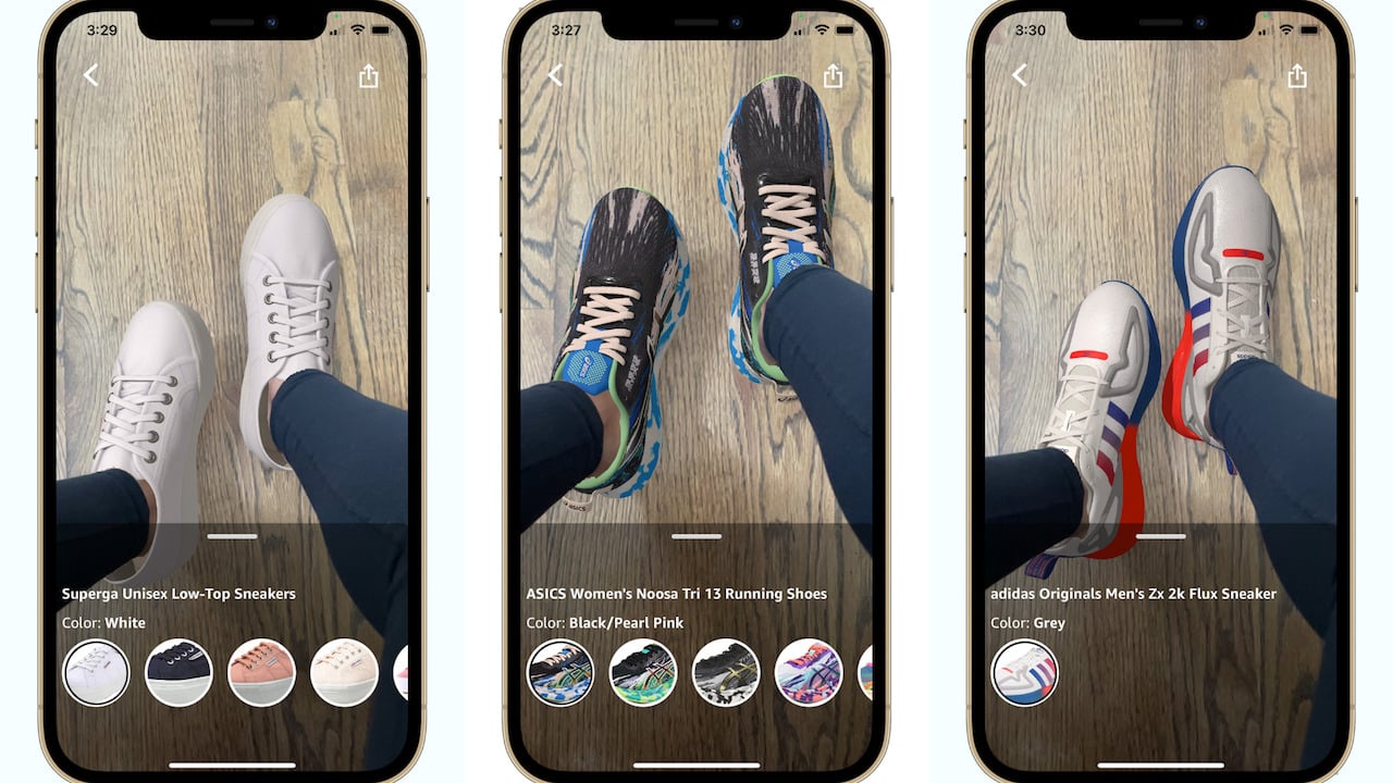 Sull'App di Amazon le scarpe si provano con la realtà aumentata thumbnail