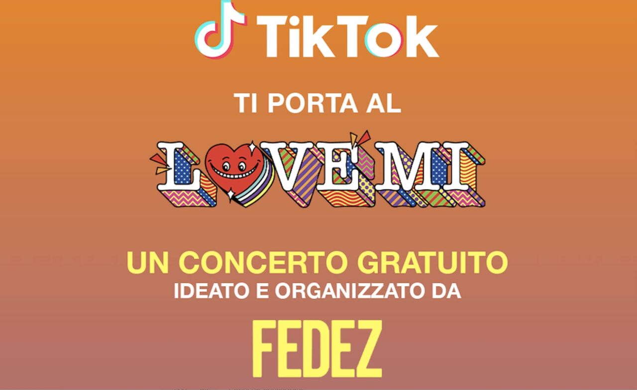 Su TikTok sarà possibile seguire Love Mi: il concerto benefico voluto da Fedez thumbnail