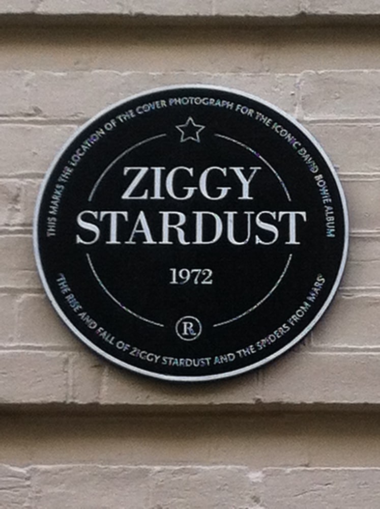 Ziggy Stardust plaque