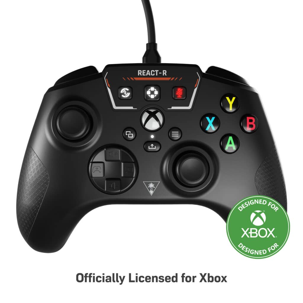 Turtle Beach REACT R Black Controller Detail Image 8 Designed For Xbox English