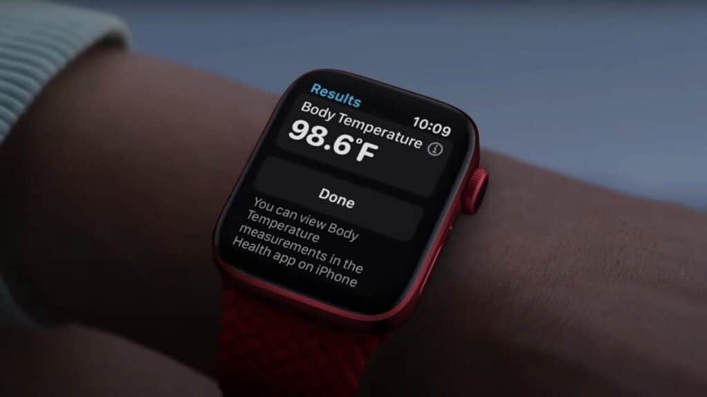 Apple Watch sensore temperatura brevetto min