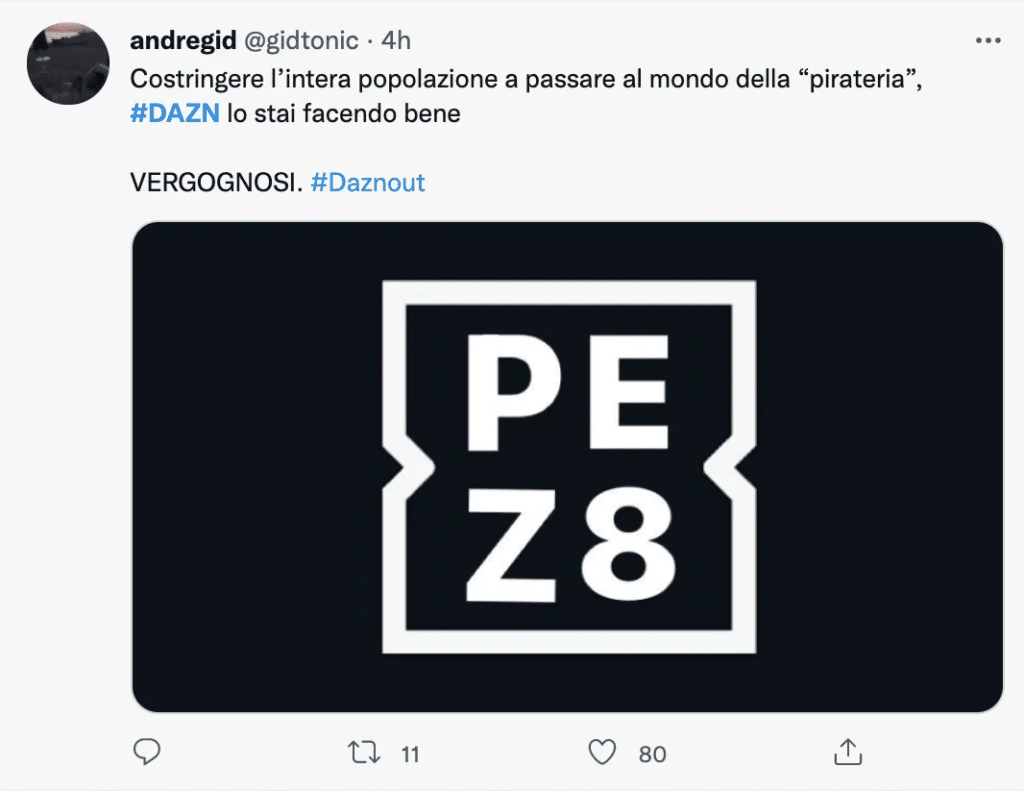 DAZN pezzotto