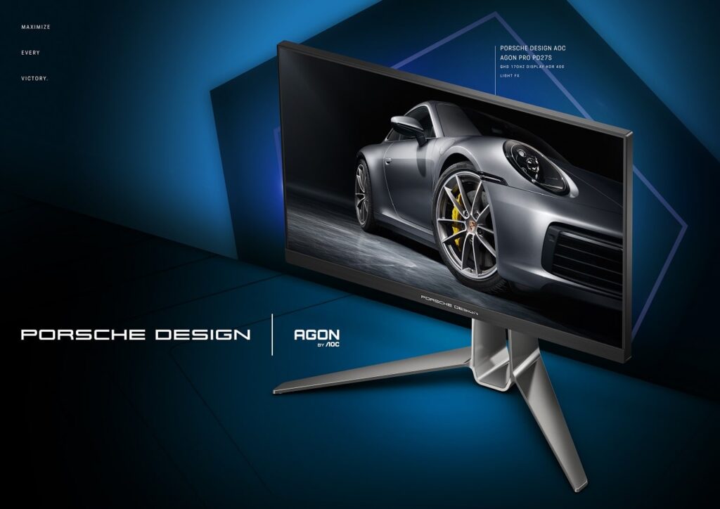 Porsche Design e AGON by AOC monitor pd27s min