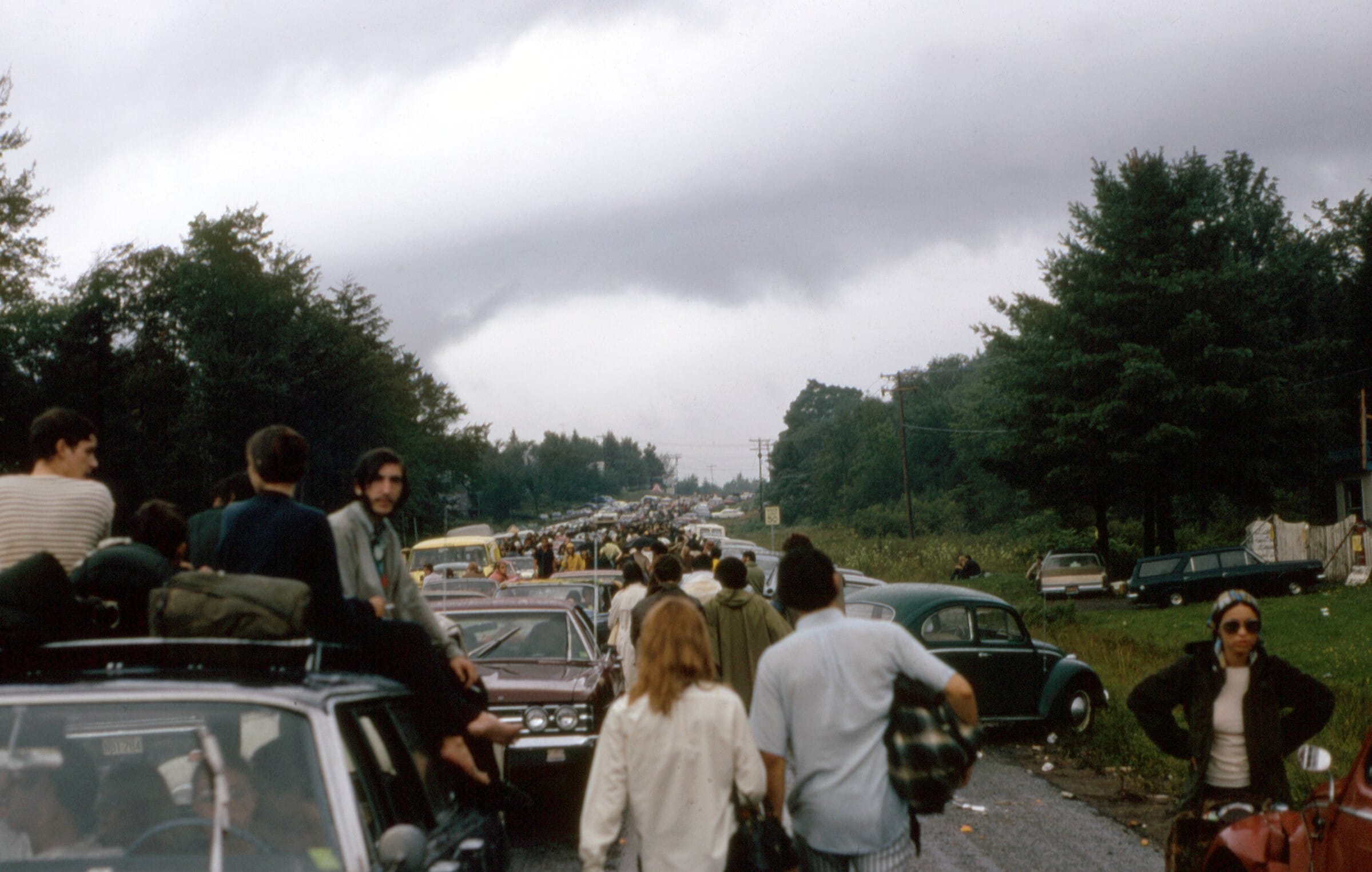 Woodstock 1969 traffico