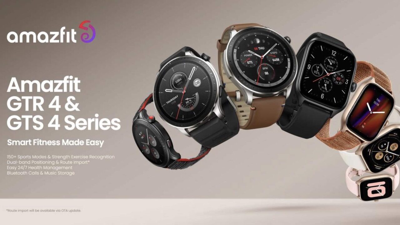 Disponibili da oggi i nuovi smartwatch Amazfit GTR 4 e GTS 4 thumbnail