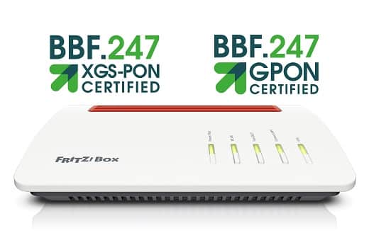 AVM FRITZBox 5590 Fiber BBF 247 Certified XGS PON GPON webvorschau banda larga