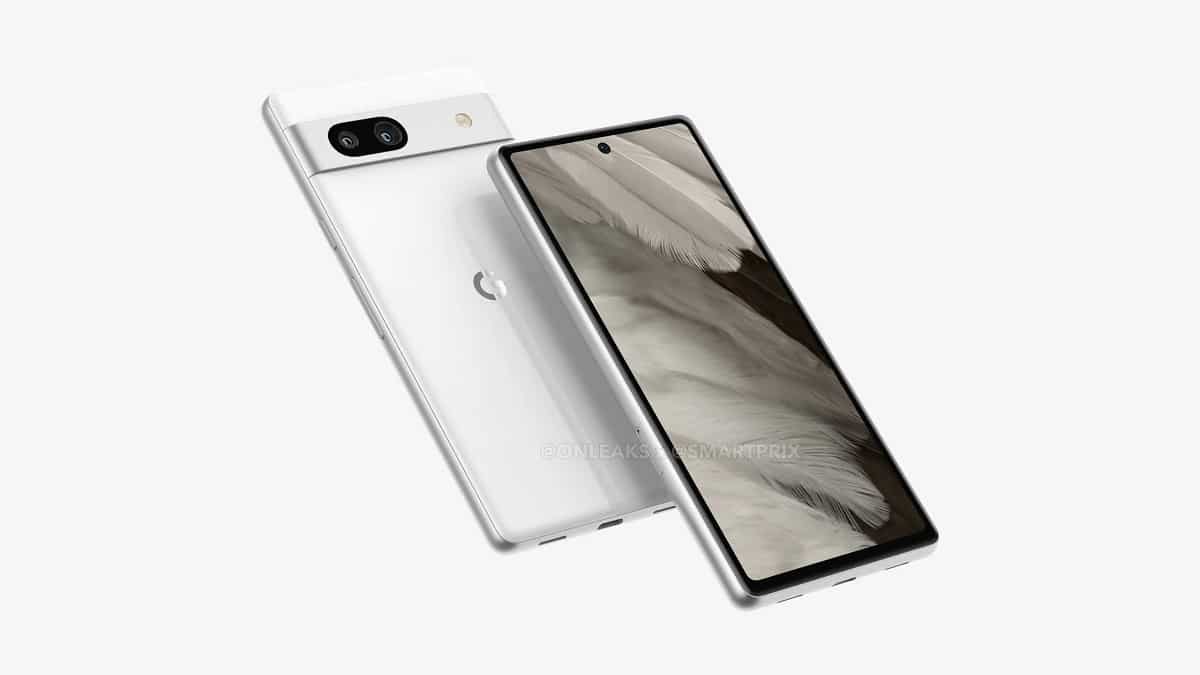Google Pixel 7a si mostra in anteprima in un video render thumbnail