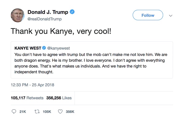 Trump Kanye West