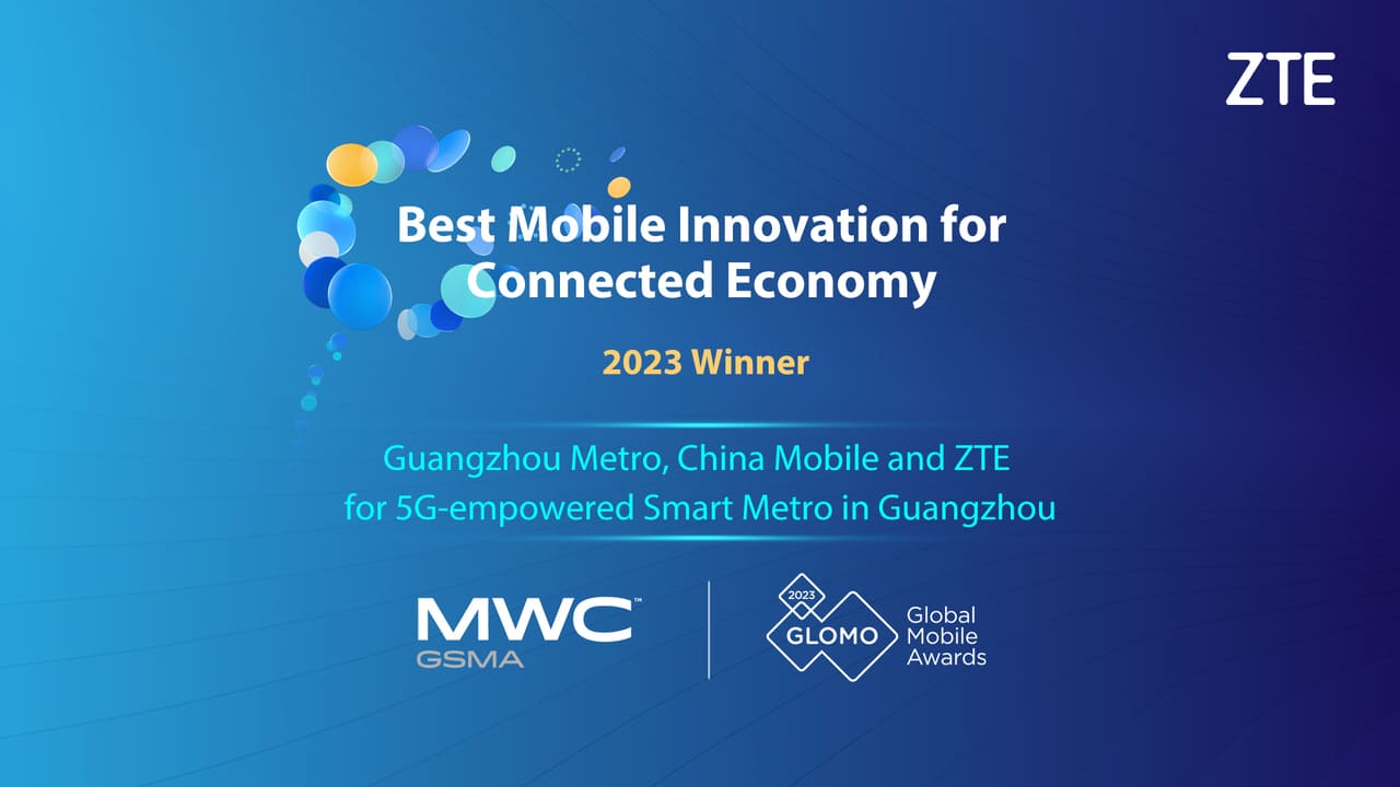 ZTE Corporation premiata come "Best Mobile Innovation for Connected Economy" ai GLOMO Awards 2023 thumbnail