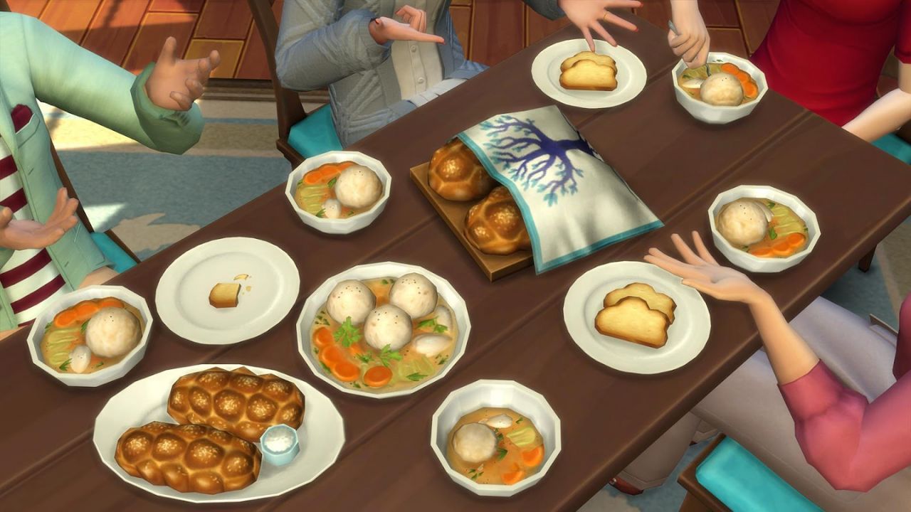 Il nuovo aggiornamento di The Sims 4 celebra la cultura culinaria ebraica thumbnail