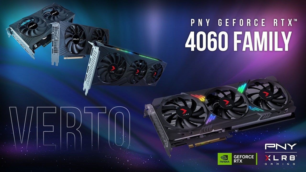 PNY presenta la famiglia GeForce RTX 4060 VERTO thumbnail