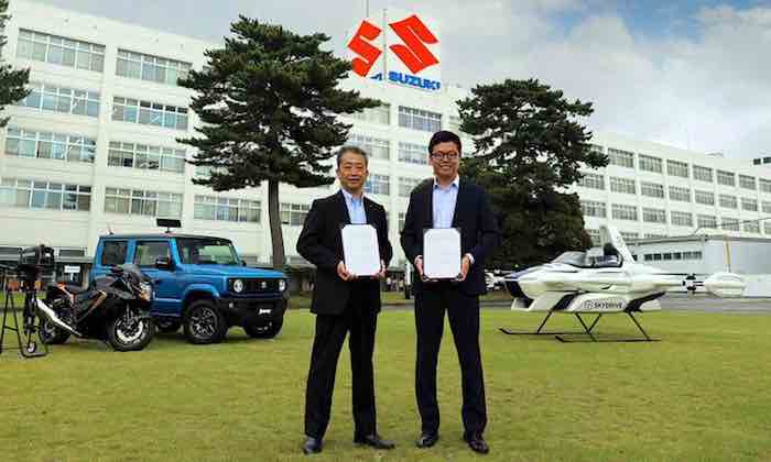 Suzuki firma un accordo con SkyDrive per la produzione di auto volanti, fonte ufficio stampa Suzuki