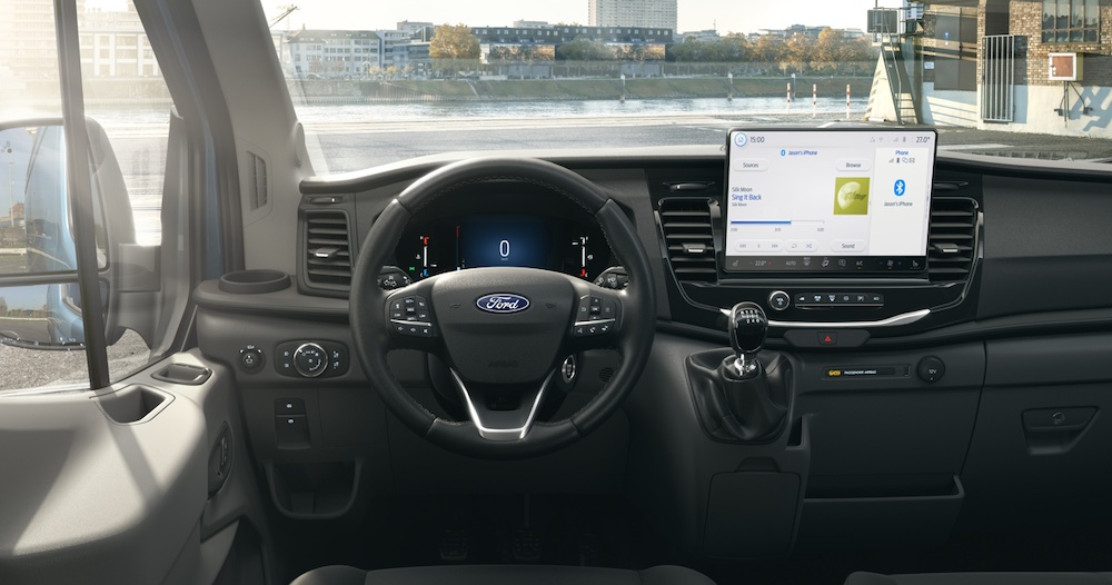Ford Pro aggiorna il Transit con nuove funzioni digitali e tecnologie avanzate, fonte ufficio stampa