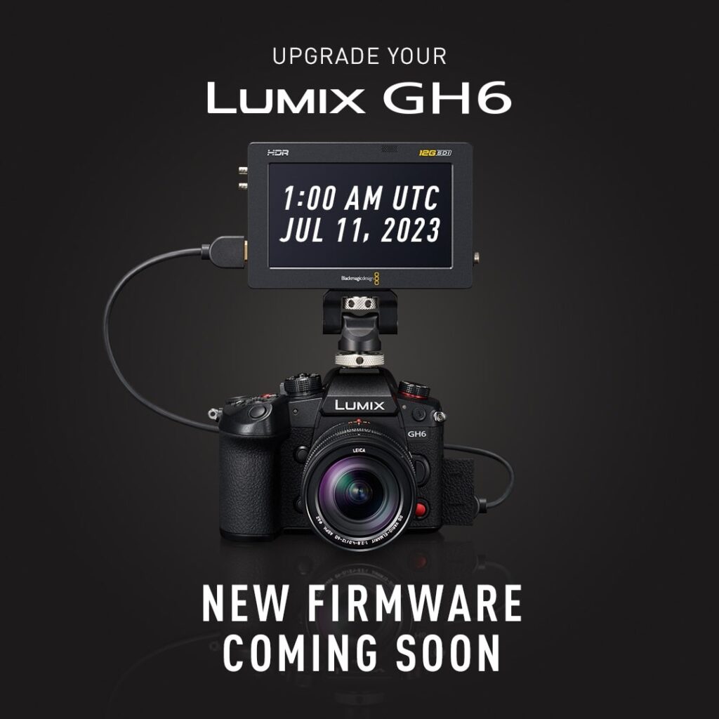 Panasonic update firmware per LUMIX GH6 min