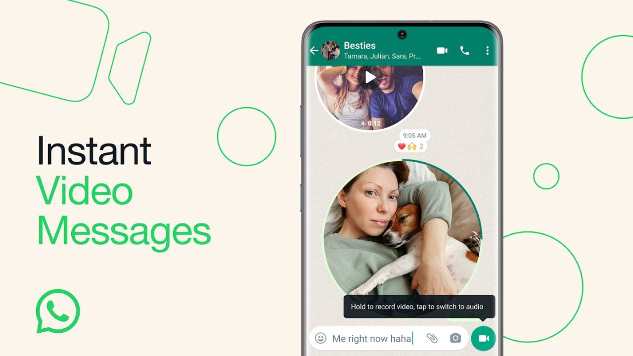 WhatsApp lancia i videomessaggi istantanei: ecco come funzionano thumbnail