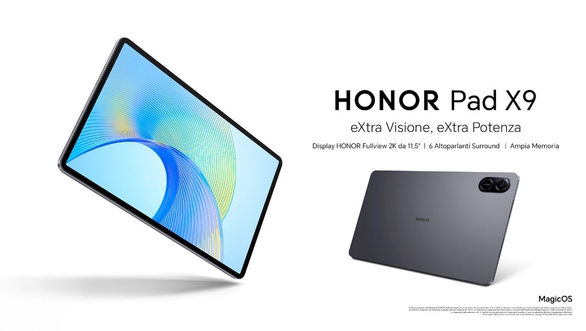 Honor presenta il tablet Honor Pad X9 thumbnail