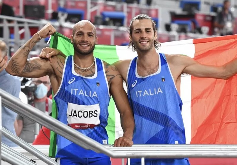 Marcell Jacobs and Gianmarco Tamberi