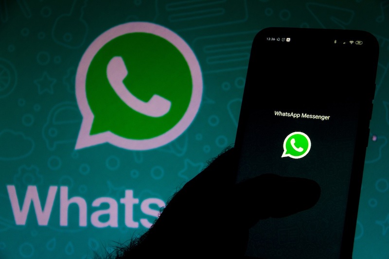 July 10, 2020, Brazil. In this photo illustration the WhatsApp logo seen displayed on a smartphone.