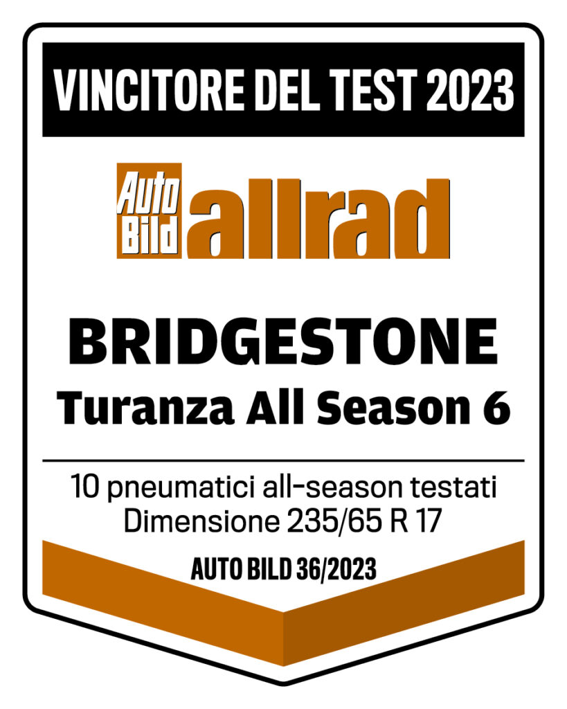 Bridgestone Turanza All Season 6- il migliore pneumatico quattro stagioni per SUV, fonte ufficio stampa