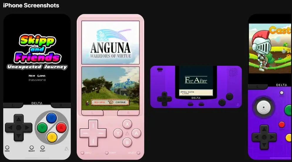 iPhone e iPad, l'emulatore Nintendo Delta