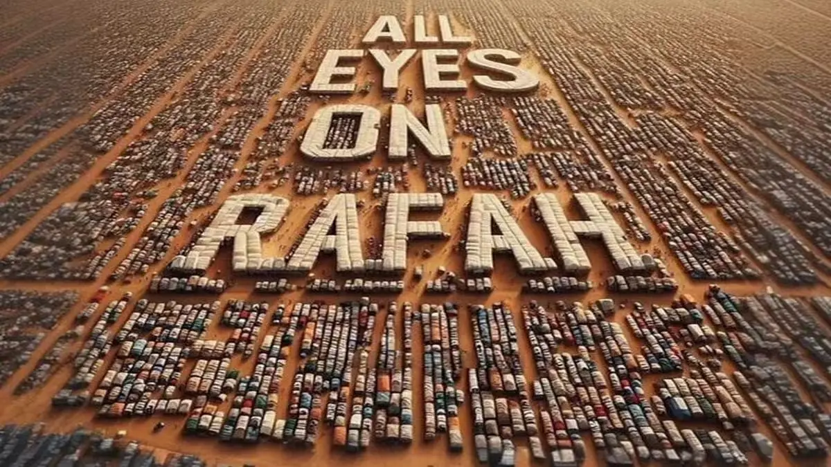 Tutti gli occhi su Rafah: l'immagine che ha fatto il giro del mondo su Instagram thumbnail
