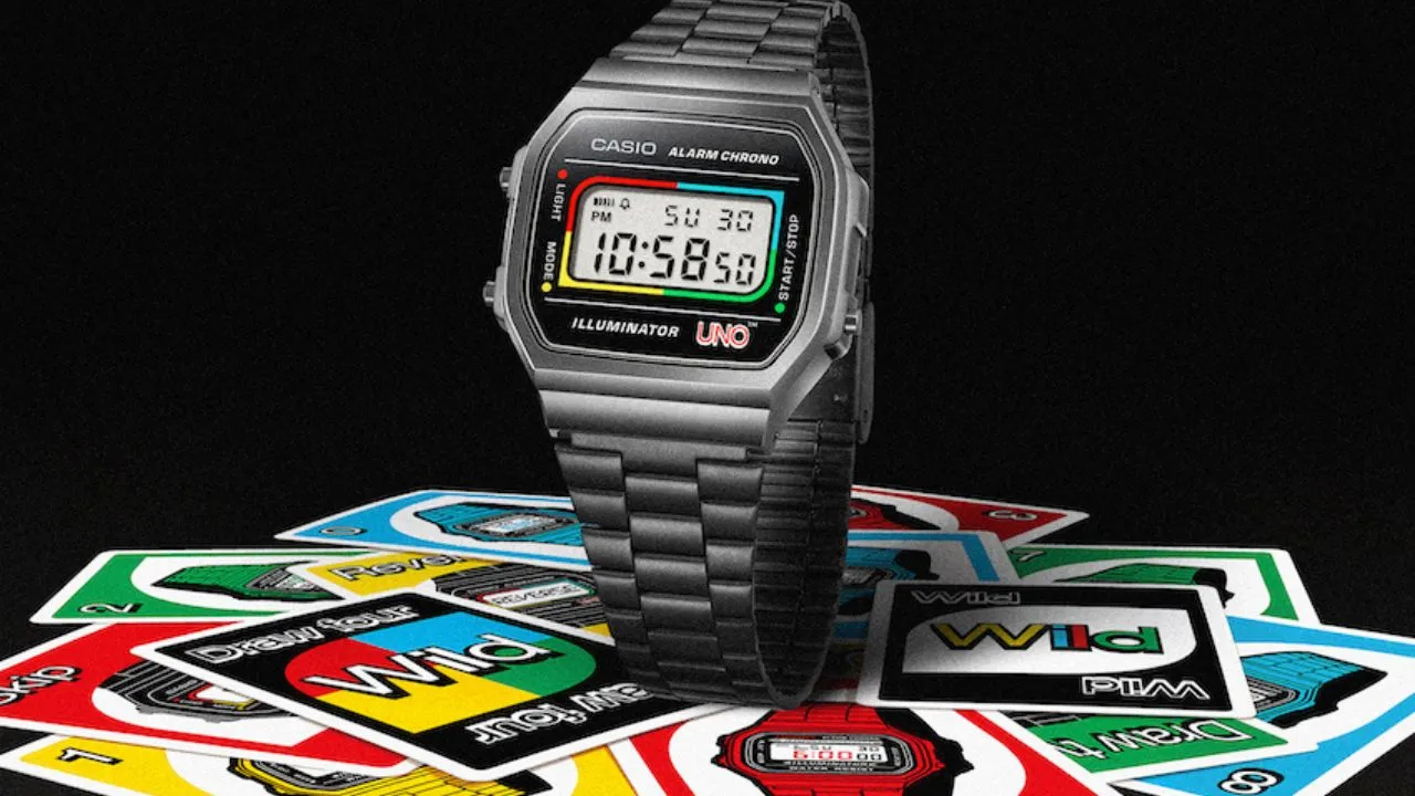 Casio ha svelato un orologio digitale dedicato al gioco di carte UNO thumbnail