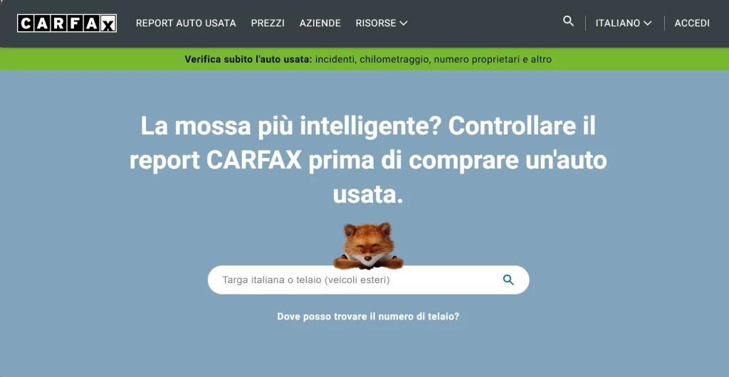 Carfax sito web