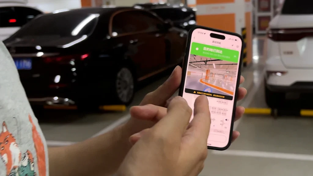 tecnologia in Cina ritrovare il parcheggio con lo smartphone