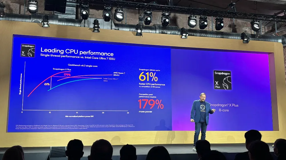 snapdragon x cpu performance coparison