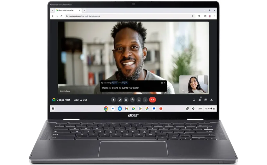 Acer chromebook plus spin 714 cp714 1hn LiveTranslate