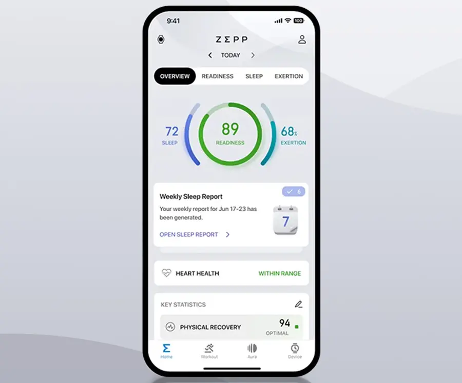 zepp app amazfit sport