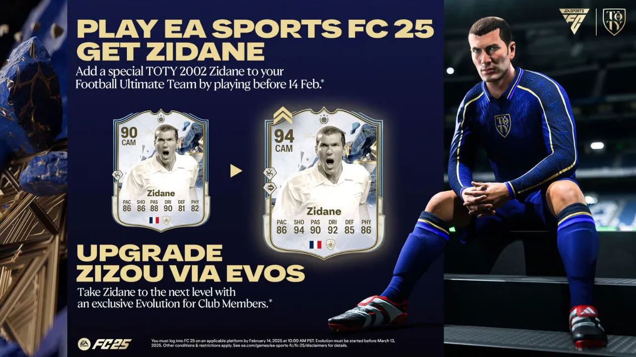 EA SPORTS FC celebra le TOTY con un'ICONA speciale dedicata a Zinedine Zidane thumbnail