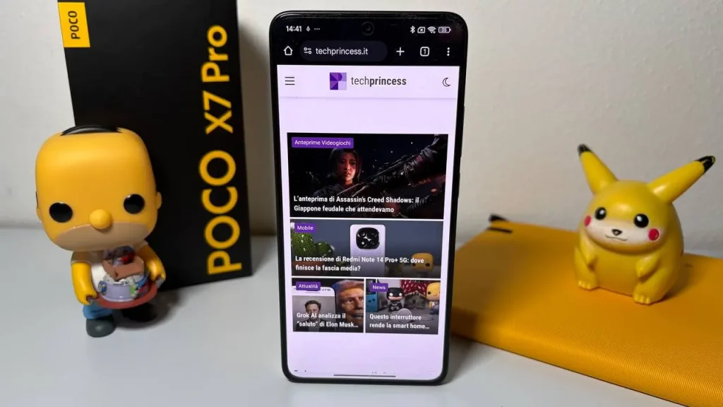 Recensione POCO X7 Pro display