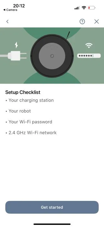 roomba setup