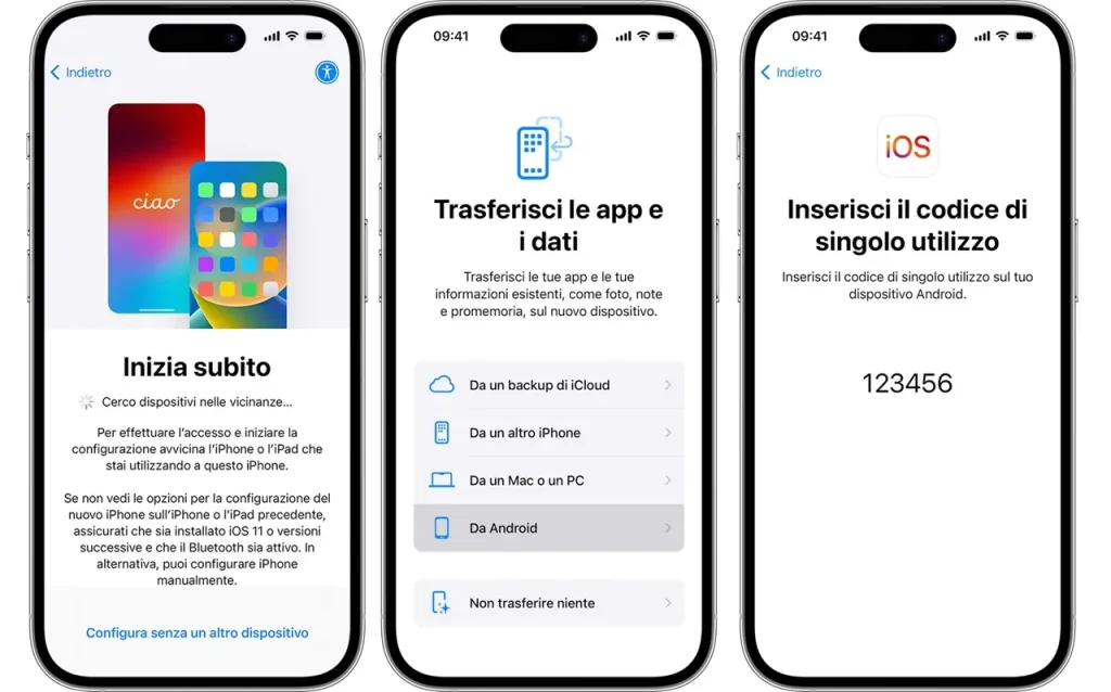 iphone passare da android a ios