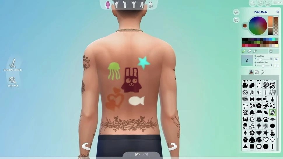 Abilità di tatuaggio in The Sims 4: Hobby & Attività